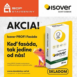 Isover PROFI Fasáda, lepidlo na všetko!
