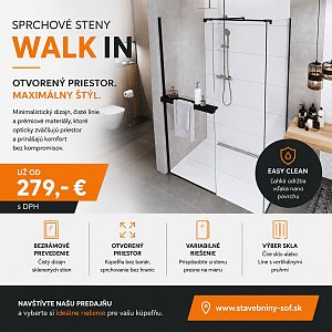 Sprchové steny WALK IN
