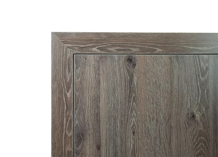 Detail bezfalcovej obložkovej zárubne so skrytými závesmi