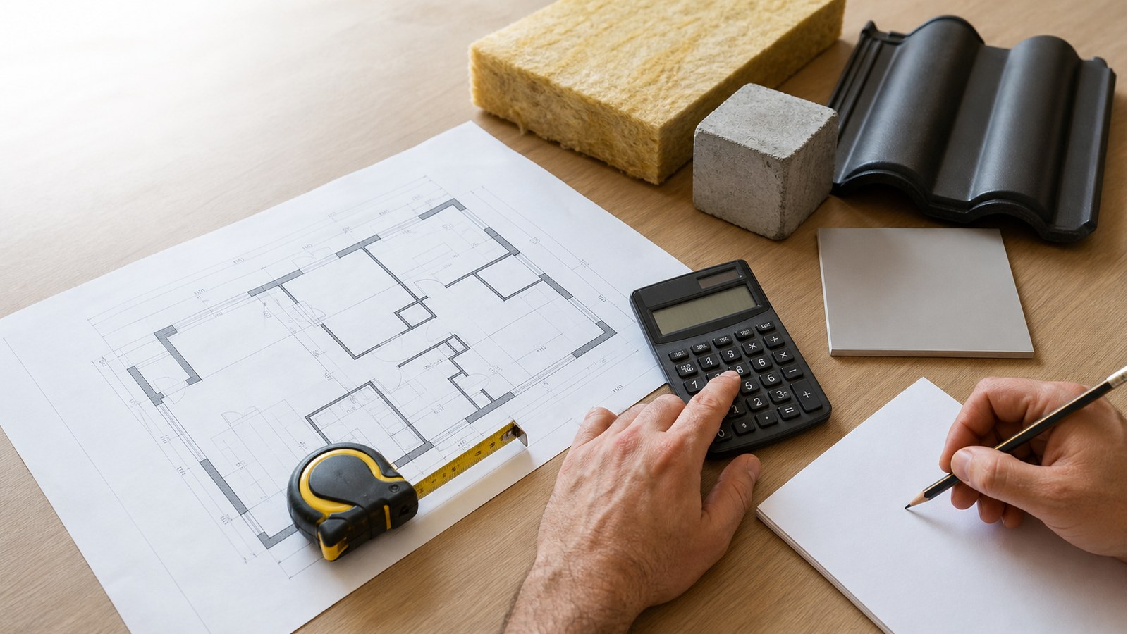 Výkaz výmer, vzorky materiálov a plánovanie objednávky stavebného materiálu