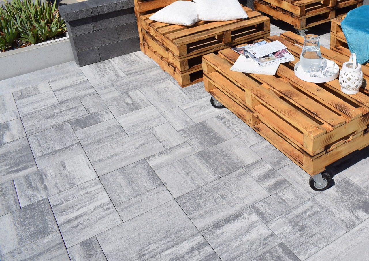 Betónová dlažba City Stone Ambia naturo na terase