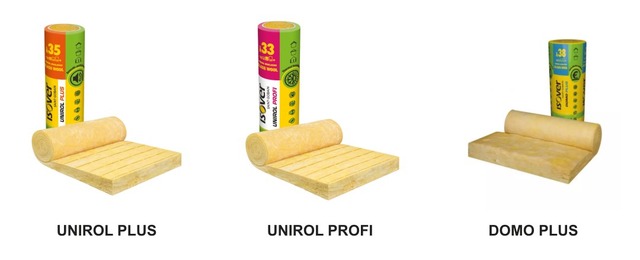 ISOVER Unirol Plus, Unirol Profi a DOMO Plus