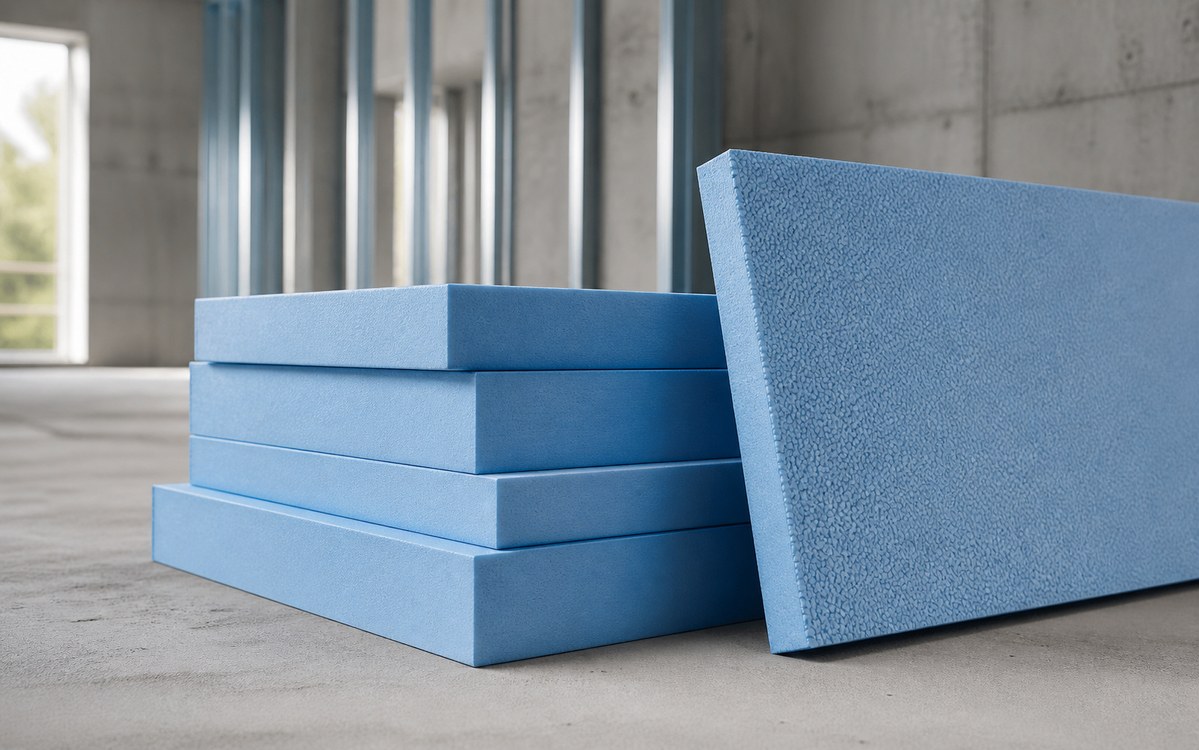 Detail dosiek z extrudovaného polystyrénu XPS