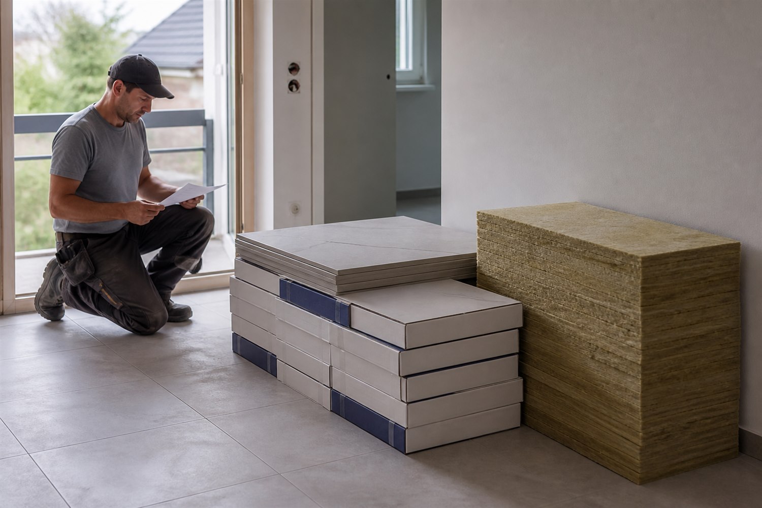 Neužitý materiál po ukončení realizácie